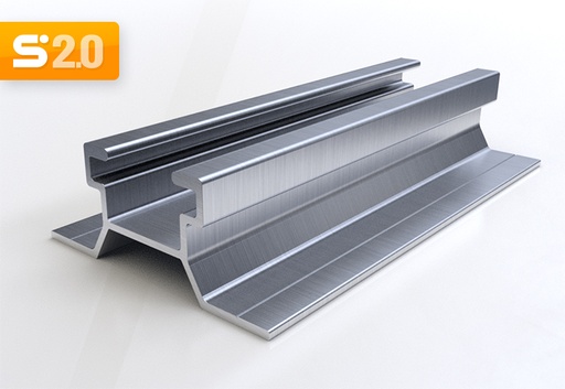[MXSPIN4M8] Perfil de aluminio 4.8m para techo  industrial trapezoidal